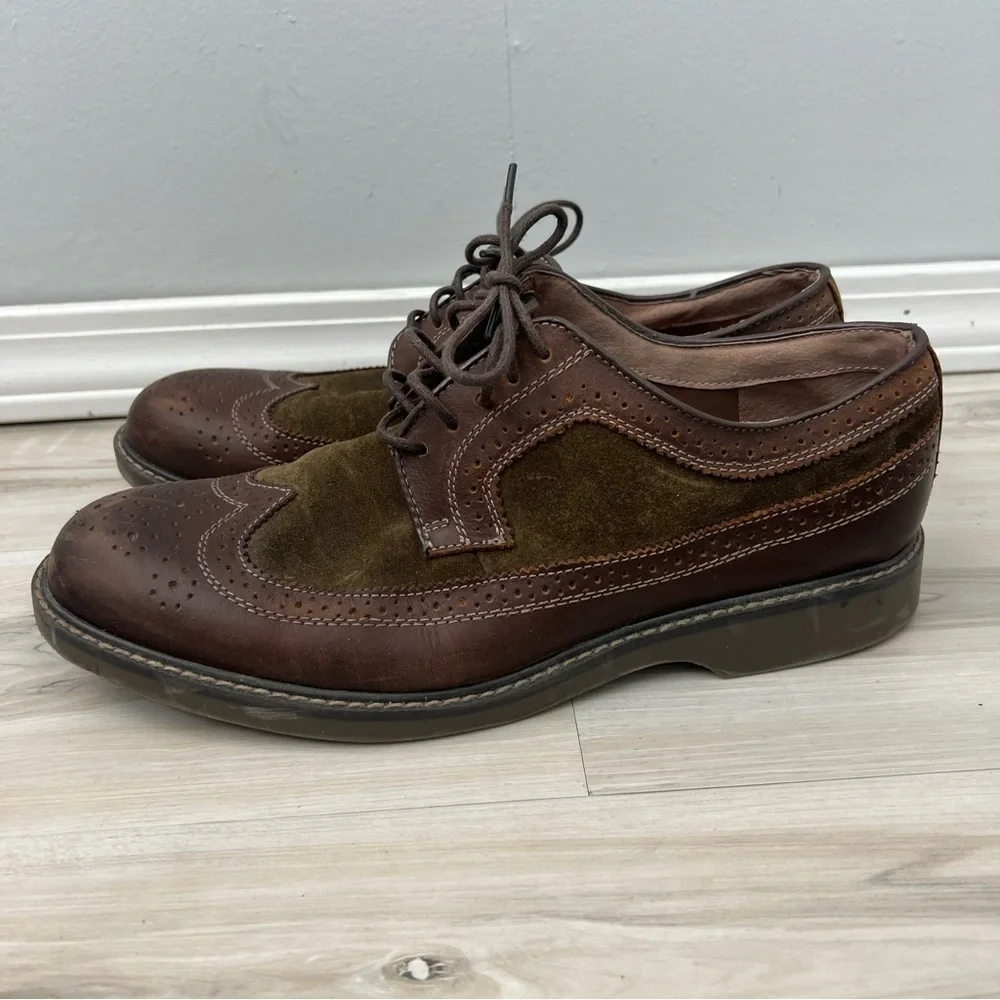Bass Brown Oxford Leather Suede Shoes